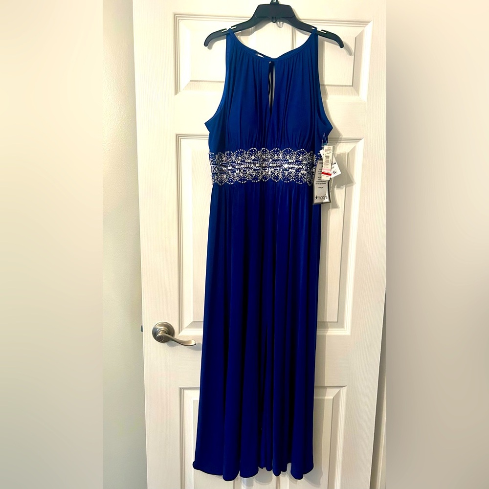 R&M Richards Royal Sequin Dress 10P NEW W/ TAGS